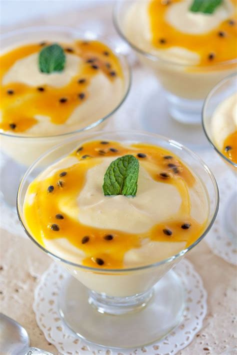 passion fruit mousse without condensed milk